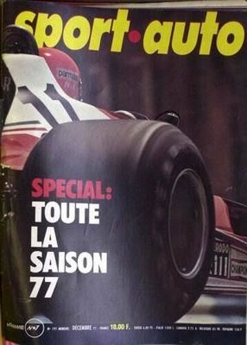 Sport Auto N° 191 Du 01/12/1977