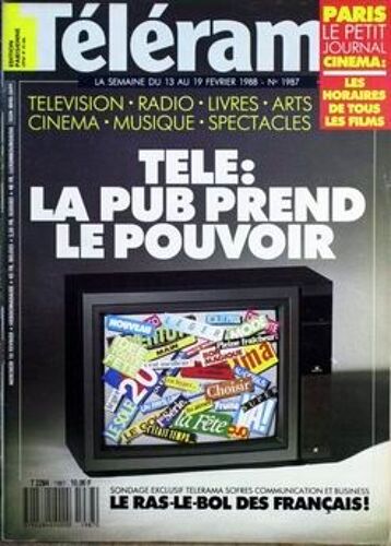 Telerama N°1987 Du 10-02-1988