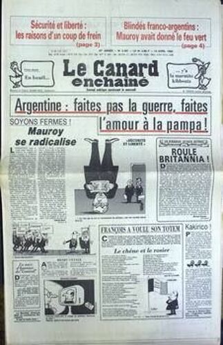Canard Enchaine (Le) N° 3207 Du 14/04/1982