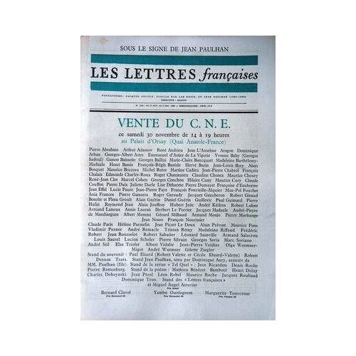 Lettres Francaises (Les) N° 1259 Du 27/11/1968