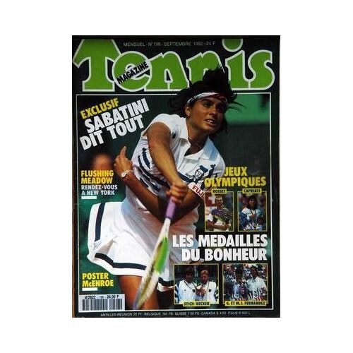 Tennis Magazine N°198 Du 01-09-1992