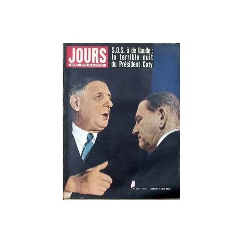 Jours De France N° 186 Du 07/06/1958