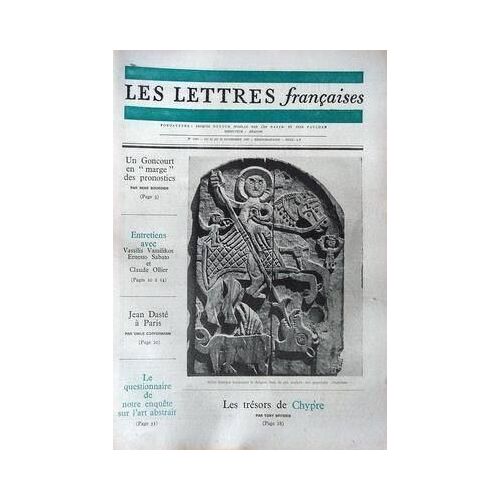 Lettres Francaises (Les) N° 1209 Du 22/11/1967