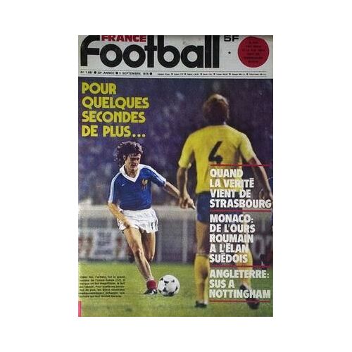 France Football N° 1691 Du 05/09/1978