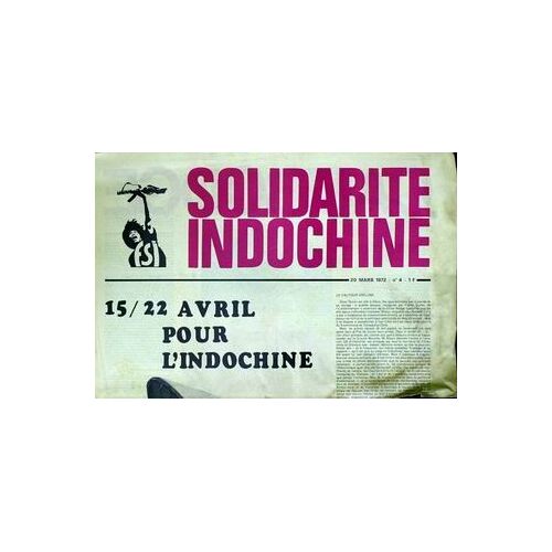 Solidarite Indochine N°4 Du 20-03-1972
