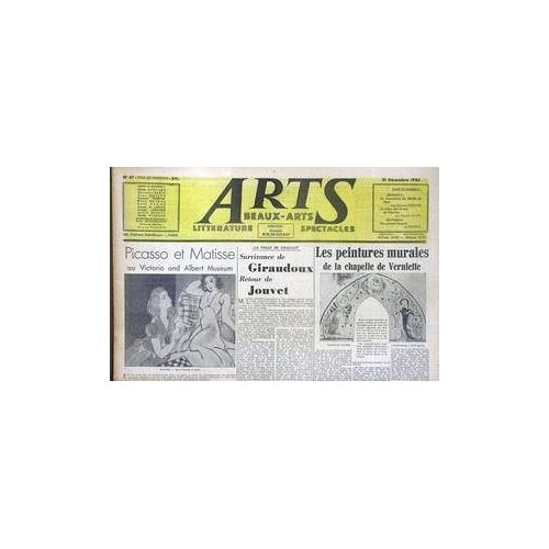 Arts N° 47 Du 21/12/1945