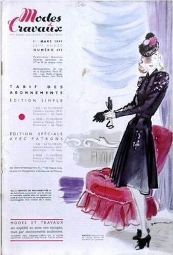 Modes Et Travaux N° 492 Du 01/03/1941