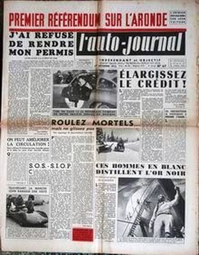 Auto Journal (L') N° 67 Du 01/12/1952