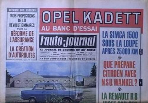 Auto Journal (L') N° 353 Du 25/06/1964