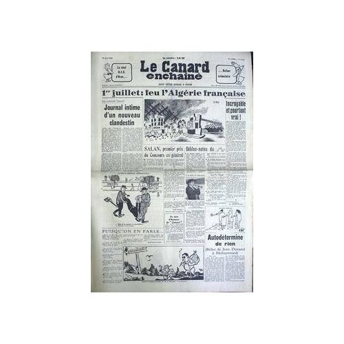 Canard Enchaine (Le) N° 2175 Du 27/06/1962