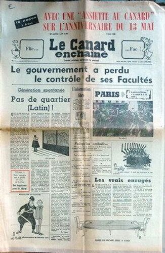 Canard Enchaine (Le) N° 2481 Du 08/05/1968