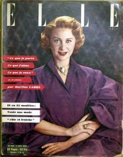 Elle N° 340 Du 02/06/1952