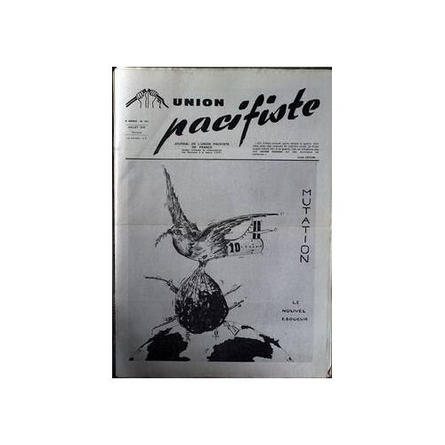 Union Pacifiste N° 101 Du 01/07/1975