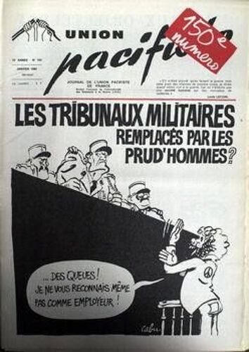 Union Pacifiste N° 150 Du 01/01/1980