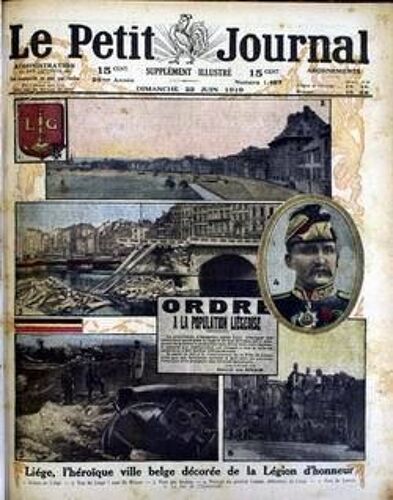 Petit Journal Supplement Illustre (Le) N° 1487 Du 22/06/1919