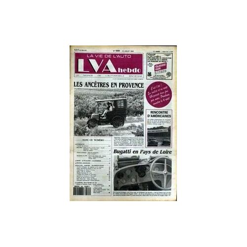 Vie De L'auto (La) N°568 Du 23-07-1992