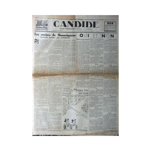 Candide N° 552 Du 11/10/1934