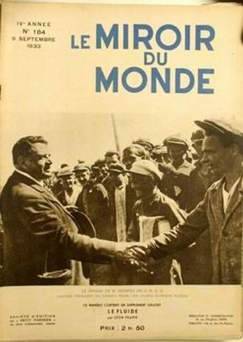 Miroir Du Monde (Le) N° 184 Du 09/09/1933
