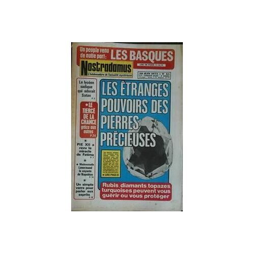 Nostradamus N° 64 Du 28/06/1973