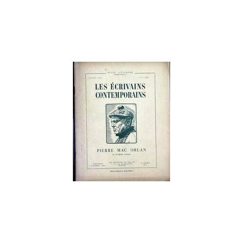 Ecrivains Contemporains (Les) N° 1 Du 01/02/1952