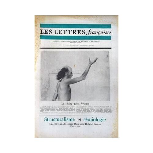 Lettres Francaises (Les) N° 1243 Du 31/07/1968