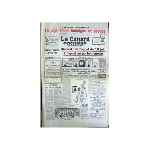 Canard Enchaine (Le) N° 3112 Du 18/06/1980