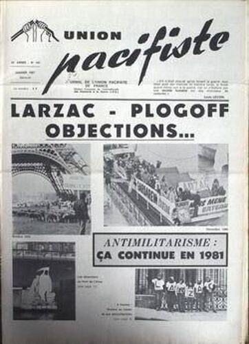 Union Pacifiste N° 161 Du 01/01/1981