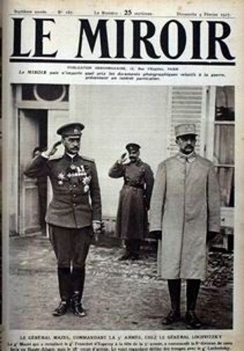 Miroir (Le) N° 167 Du 04/02/1917