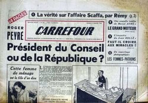 Carrefour N° 284 Du 21/02/1950