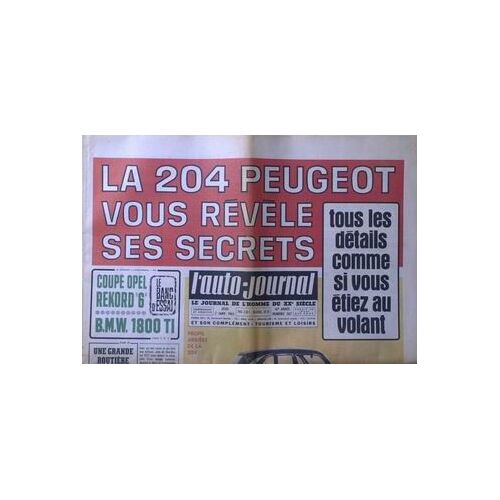 Auto Journal (L') N° 367 Du 07/01/1965