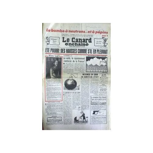 Canard Enchaine (Le) N° 3114 Du 02/07/1980