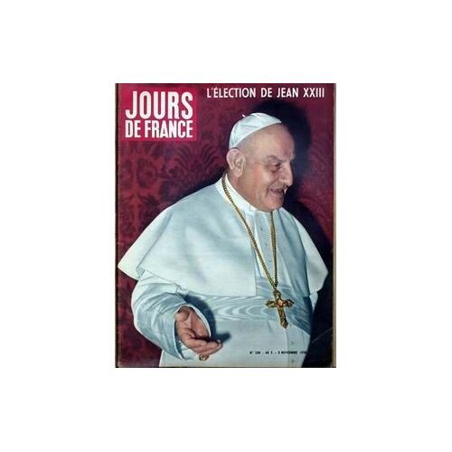 Jours De France N° 208 Du 08/11/1958