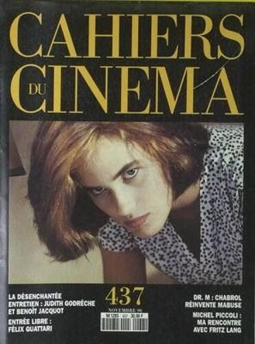 Cahiers Du Cinema N° 437 Du 01/11/1990