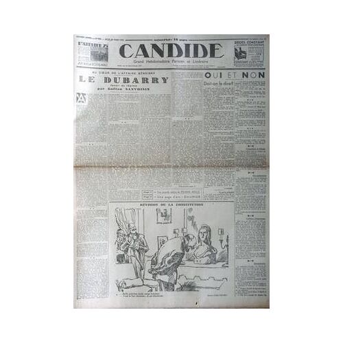 Candide N° 523 Du 22/03/1934