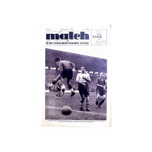 Match L'intran N° 482 Du 08/10/1935