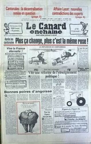 Canard Enchaine (Le) N° 3204 Du 24/03/1982