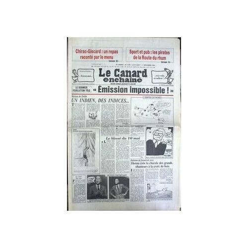 Canard Enchaine (Le) N° 3240 Du 01/12/1982
