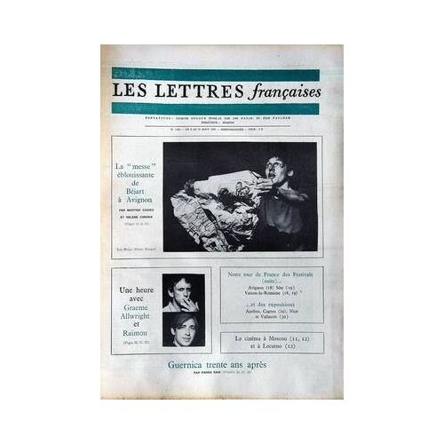 Lettres Francaises (Les) N° 1195 Du 09/08/1967