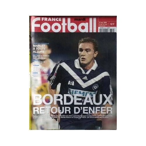 France Football N° 2850 Du 21/11/2000