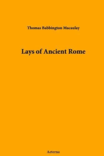 Lays Of Ancient Rome