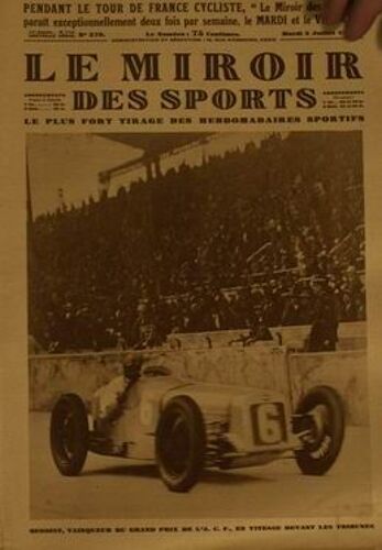 Miroir Des Sports (Le) N°379 Du 05-07-1927