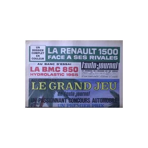 Auto Journal (L') N° 372 Du 18/03/1965