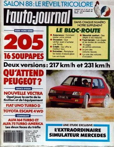 Auto Journal (L') N° 18 Du 15/10/1988