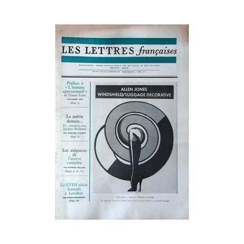 Lettres Francaises (Les) N° 1217 Du 17/01/1968