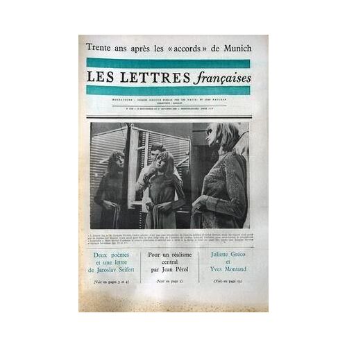 Lettres Francaises (Les) N° 1250 Du 25/09/1968