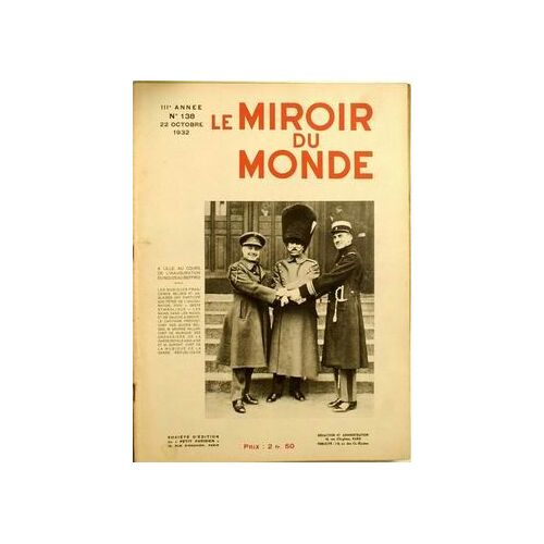 Miroir Du Monde (Le) N° 138 Du 22/10/1932