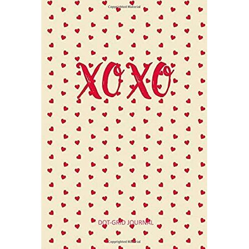 Journal: Dot Grid Notebook: Xoxo (Hugs & Kisses) - Soft Cover 6x9 - 120 Pages (60 Sheets)