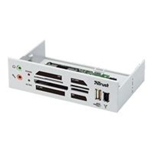 Trust Media Connect Bay CR-3300 - Lecteur de carte (CF I, CF II, MS, MS PRO, Microdrive, MMC, SD, SM, MS Duo, MS PRO Duo, miniSD, RS-MMC) - USB 2.0
