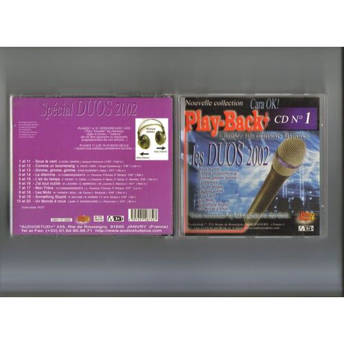 Play-Back Cd No. 1 : Les Duos 2002
