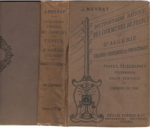 Dictionnaire National Des Communes De France Et D'algérie, Colonies Françaises Et Protectorats